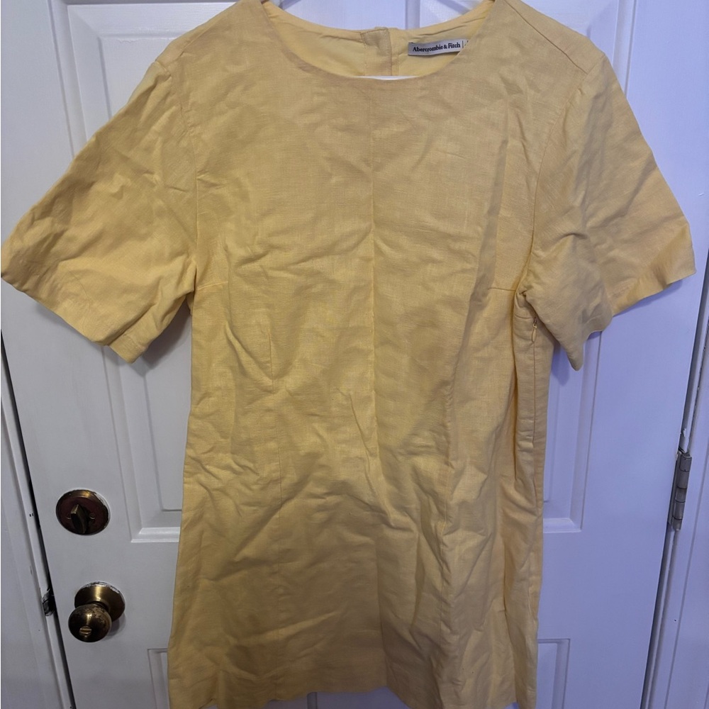 Abercrombie & Fitch Sunny Yellow Short Sleeve Dress